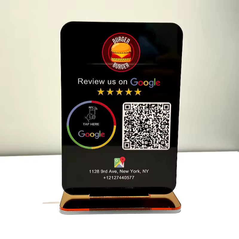 Carte NFC+QR — Design B