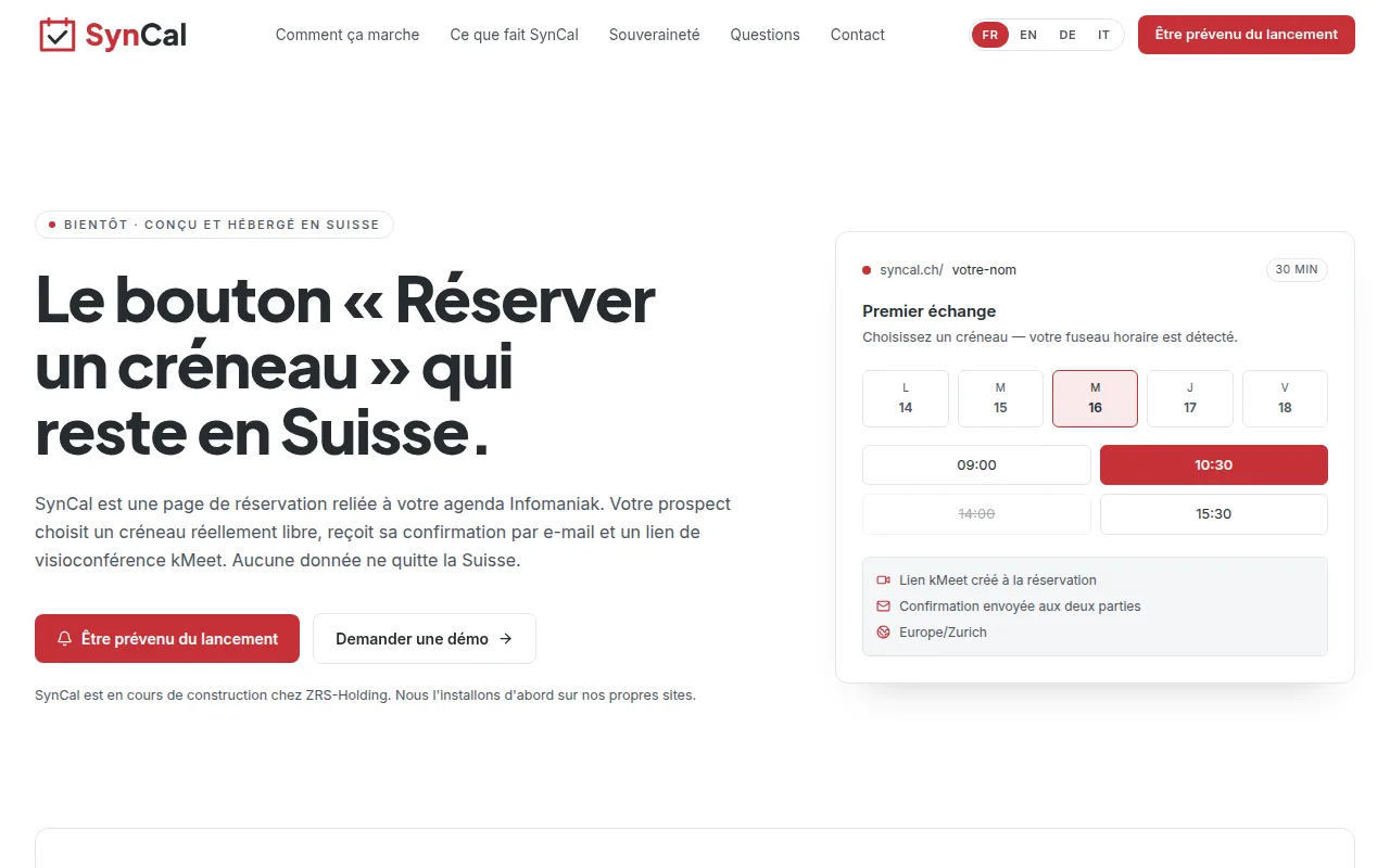 Website-Vorschau SynCal